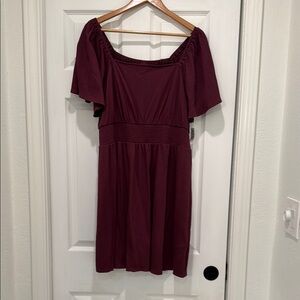 Burgundy Dress